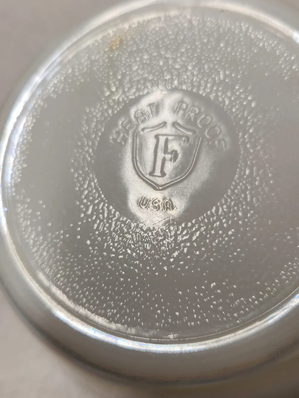 Federal Glass Moonglow Iridescent Pearl White Set of 2 Dessert Bowls Vintage MCM - Picture 5 of 11